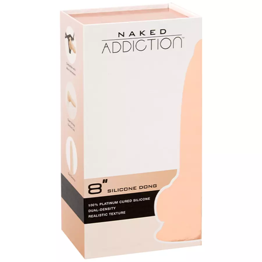 Naked Addiction - Dual Density Dong 20 cm Vanilla Toys for Her
