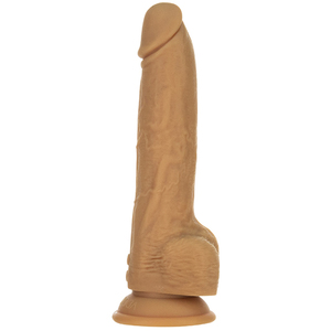 Naked Addiction - Stotende Dildo met Afstandsbediening 23 cm Caramel Vrouwen Speeltjes