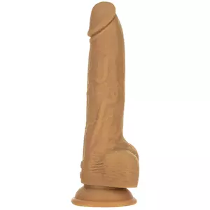 Naked Addiction - Stotende Dildo met Afstandsbediening 23 cm Caramel Vrouwen Speeltjes