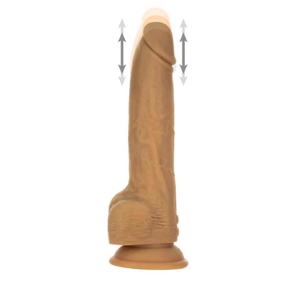 Naked Addiction - Stotende Dildo met Afstandsbediening 23 cm Caramel Vrouwen Speeltjes