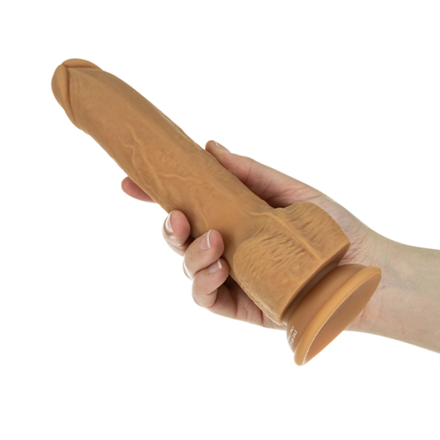 Naked Addiction - Stotende Dildo met Afstandsbediening 23 cm Caramel Vrouwen Speeltjes