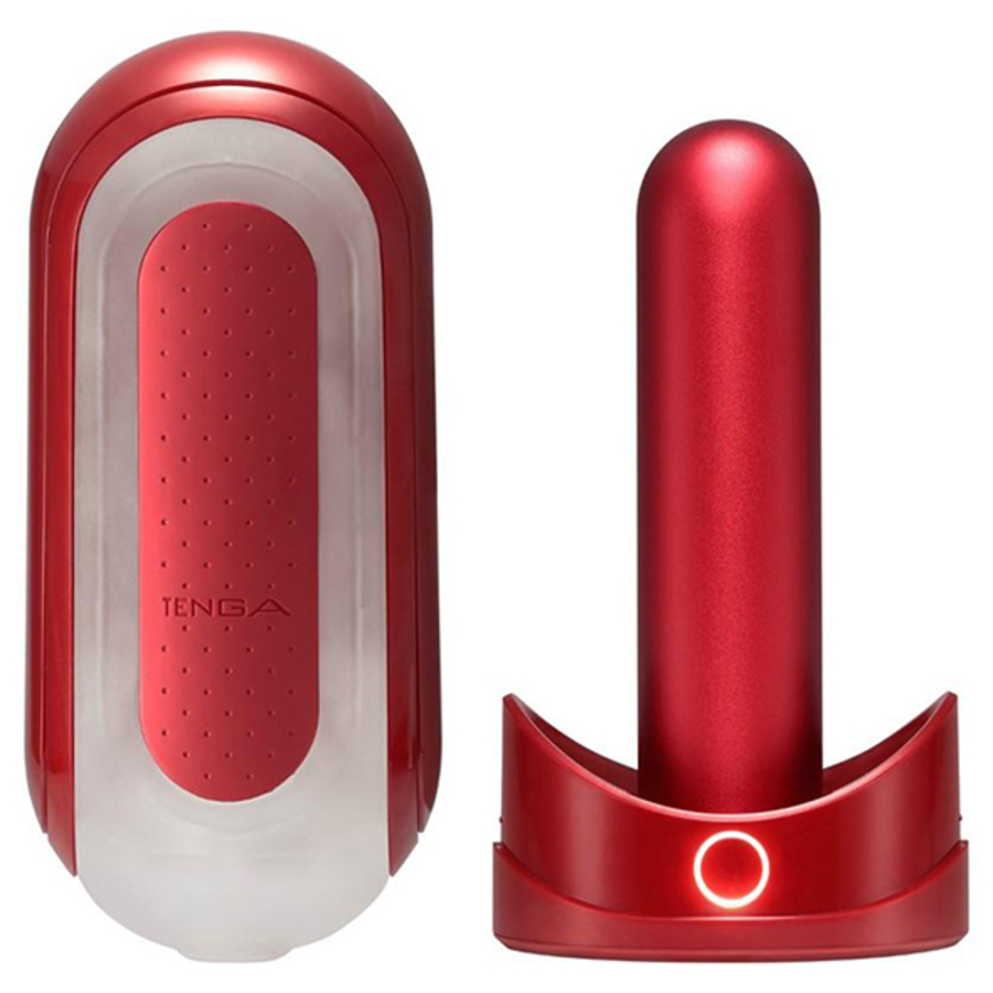 Tenga - Flip Zero 0 Red and Flip Warmer Set Male Sextoys