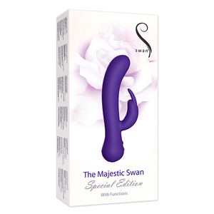 Swan - Majestic USB-rechargeable Special Edition Dual Vibrator Toys for Her