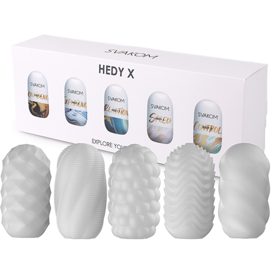 Svakom - Hedy X Masturbator 5-pack Mixed Textures Masturbatie Set Mannen Speeltjes