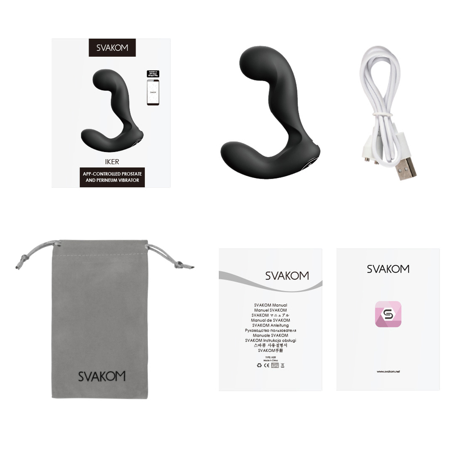 Svakom - Iker App Controlled Prostate and Perineum Vibrator Anal Toys