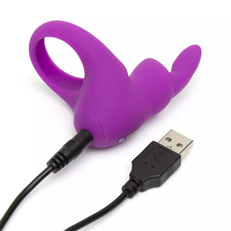 Happy Rabbit - Rechargeable Vibrating Rabbit Cock Ring Male Sextoys