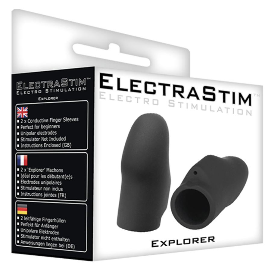 ElectraStim - Silicone Noir Explorer Finger Sleeves S&M