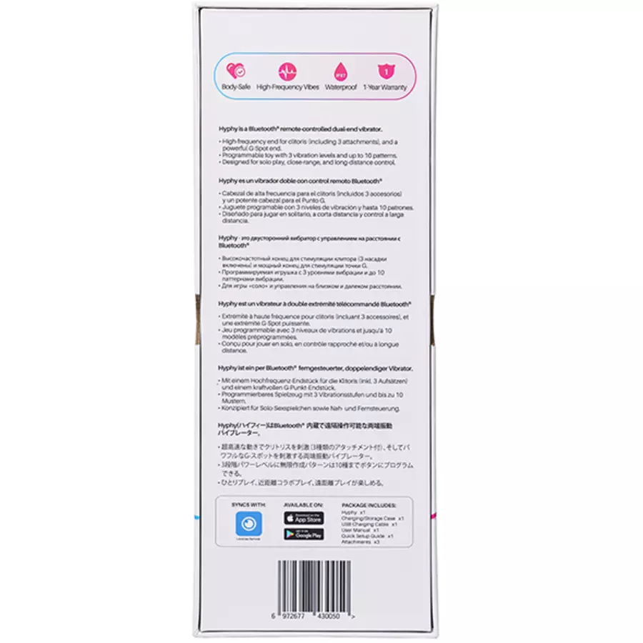 Lovense - Hyphy Dual-End App Controlled Vibrator Toys for Her