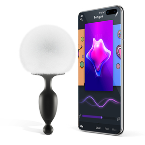 Magic Motion - Bunny App Bestuurbare Vibrerende Bunny Tail Anale Plug Anale Speeltjes