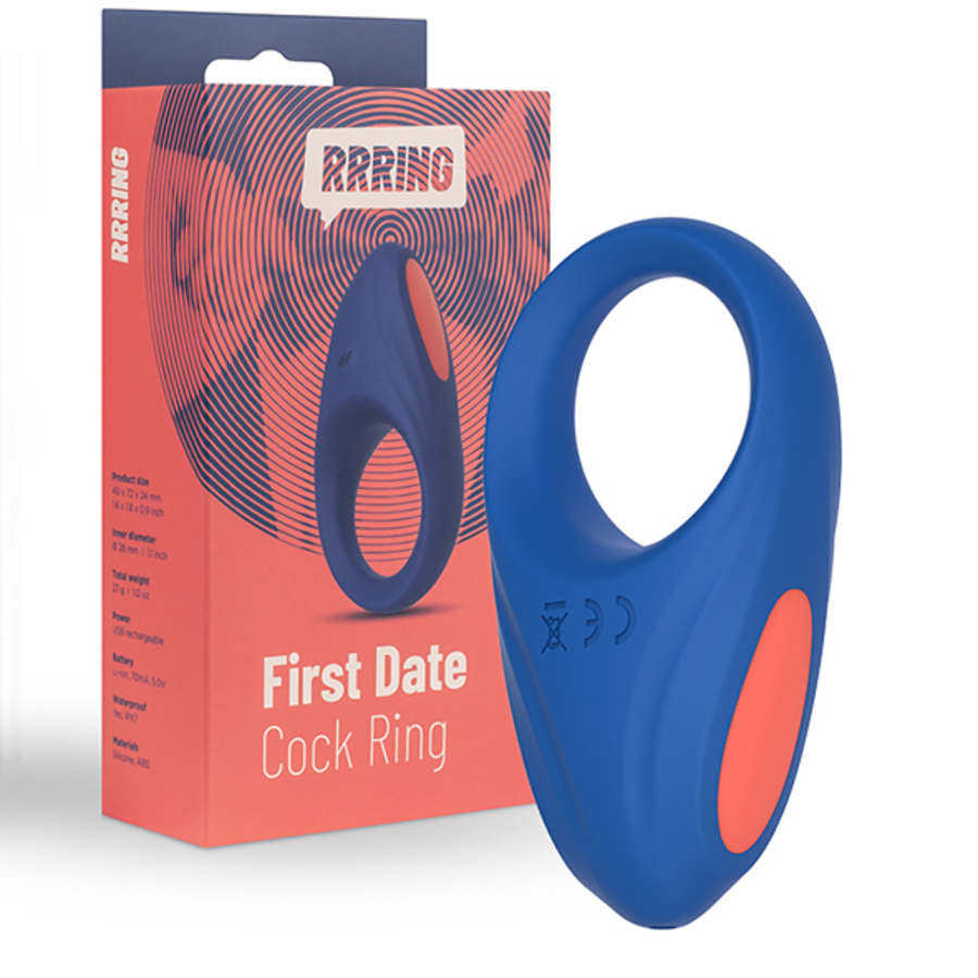 FeelzToys - RRRING First Date Vibrerende Cock Ring USB-oplaadbaar Mannen Speeltjes