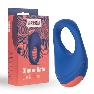 FeelzToys - RRRING Dinner Date Vibrating Cock Ring USB-rechargeable Male Sextoys