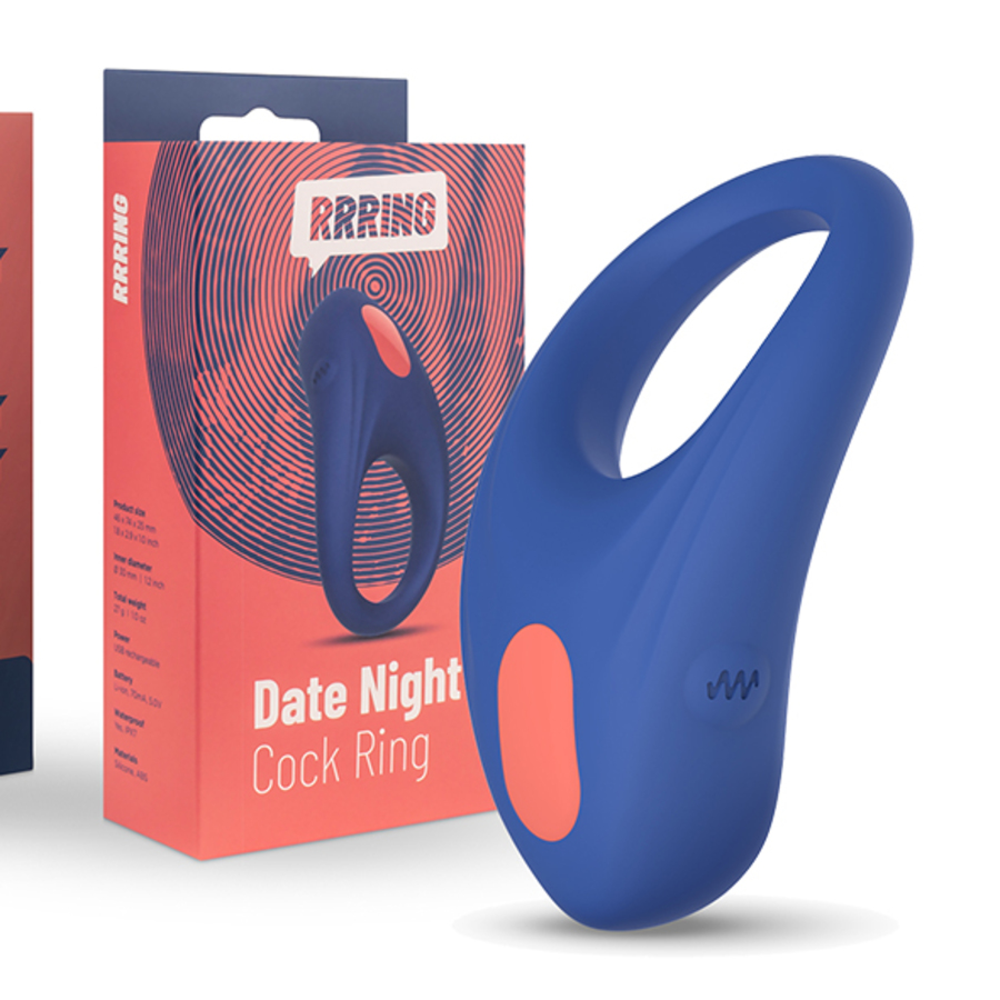 FeelzToys - RRRING Date Night Vibrerende Cock Ring USB-oplaadbaar Mannen Speeltjes