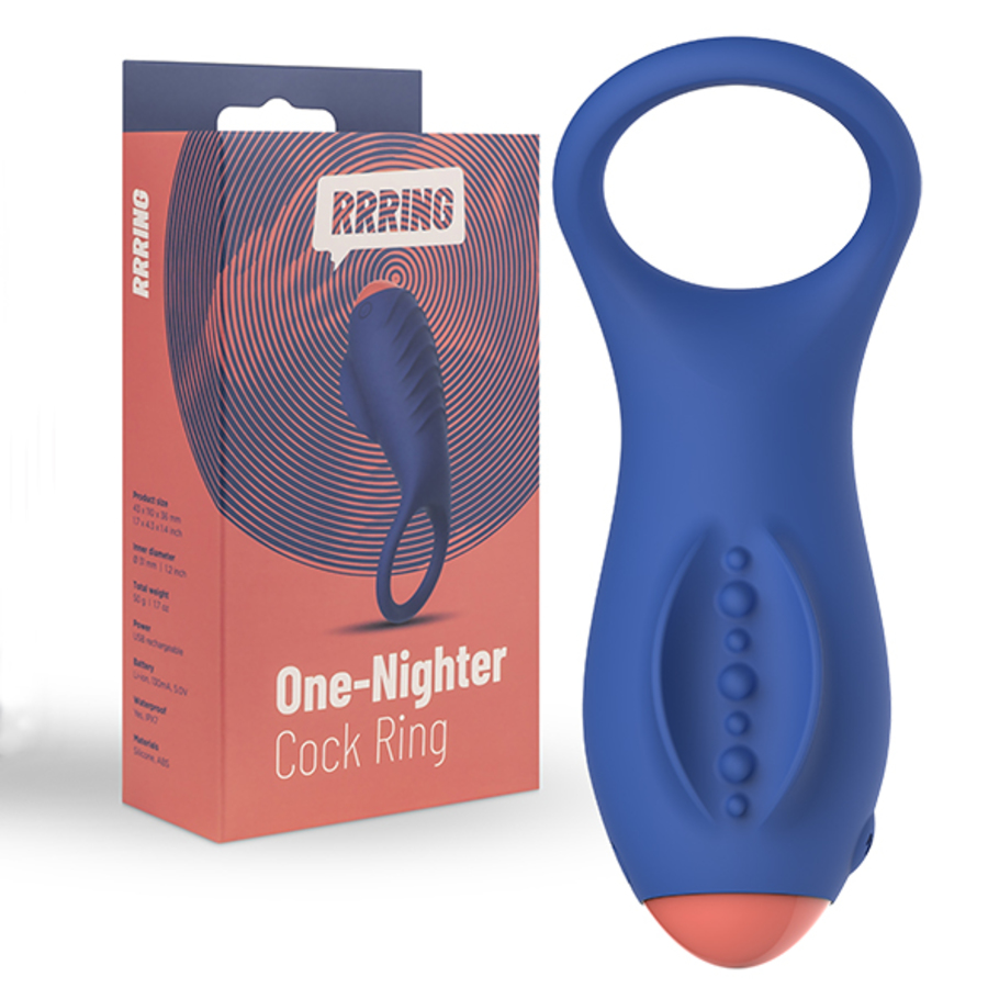 FeelzToys - RRRING One Nighter Vibrerende Cock Ring USB-oplaadbaar Mannen Speeltjes