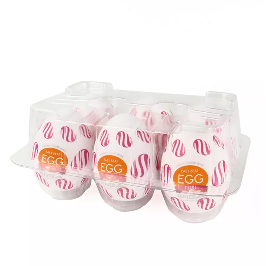 Tenga - Egg Wonder Curl Set of 6 Tenga Masturbators Male Sextoys