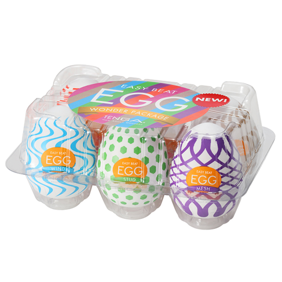 Tenga - Egg Wonder Set van 6 Verschillende Tenga Masturbators Mannen Speeltjes