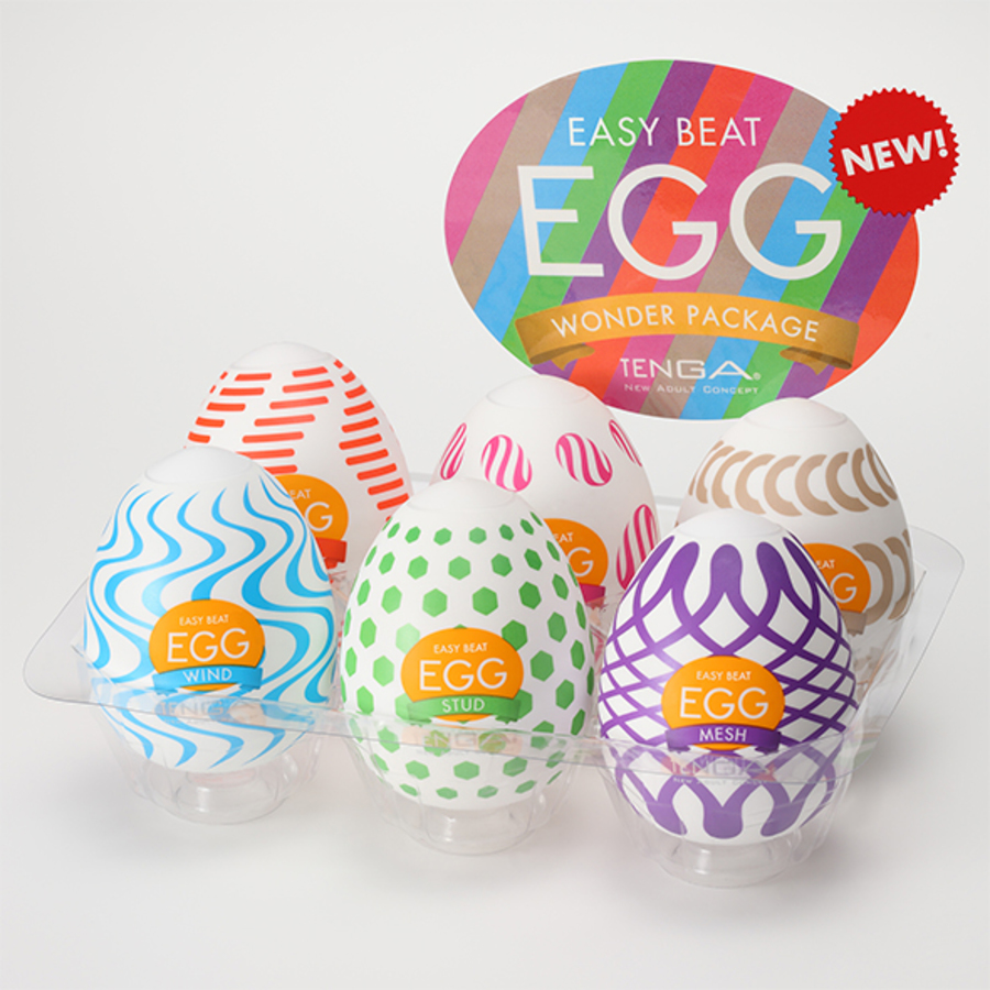 Tenga - Egg Wonder Set van 6 Verschillende Tenga Masturbators Mannen Speeltjes