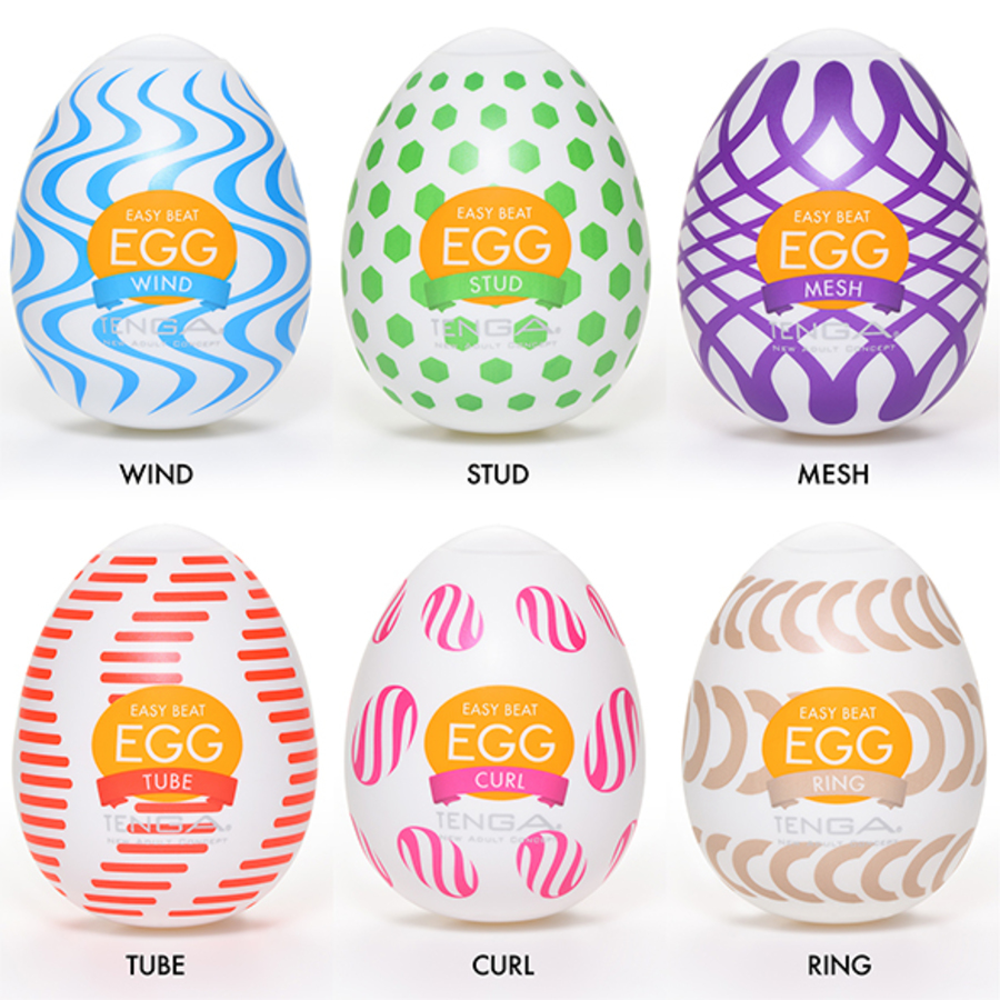 Tenga - Egg Wonder Set of 6 Styles Tenga Masturbators Male Sextoys