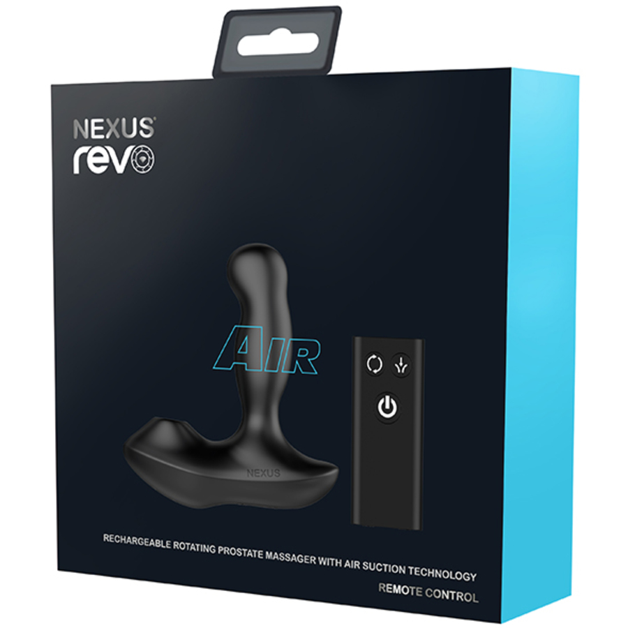 Nexus - Revo Air Remote Control Roterende Prostaat Massager met Zuigmond Anale Speeltjes