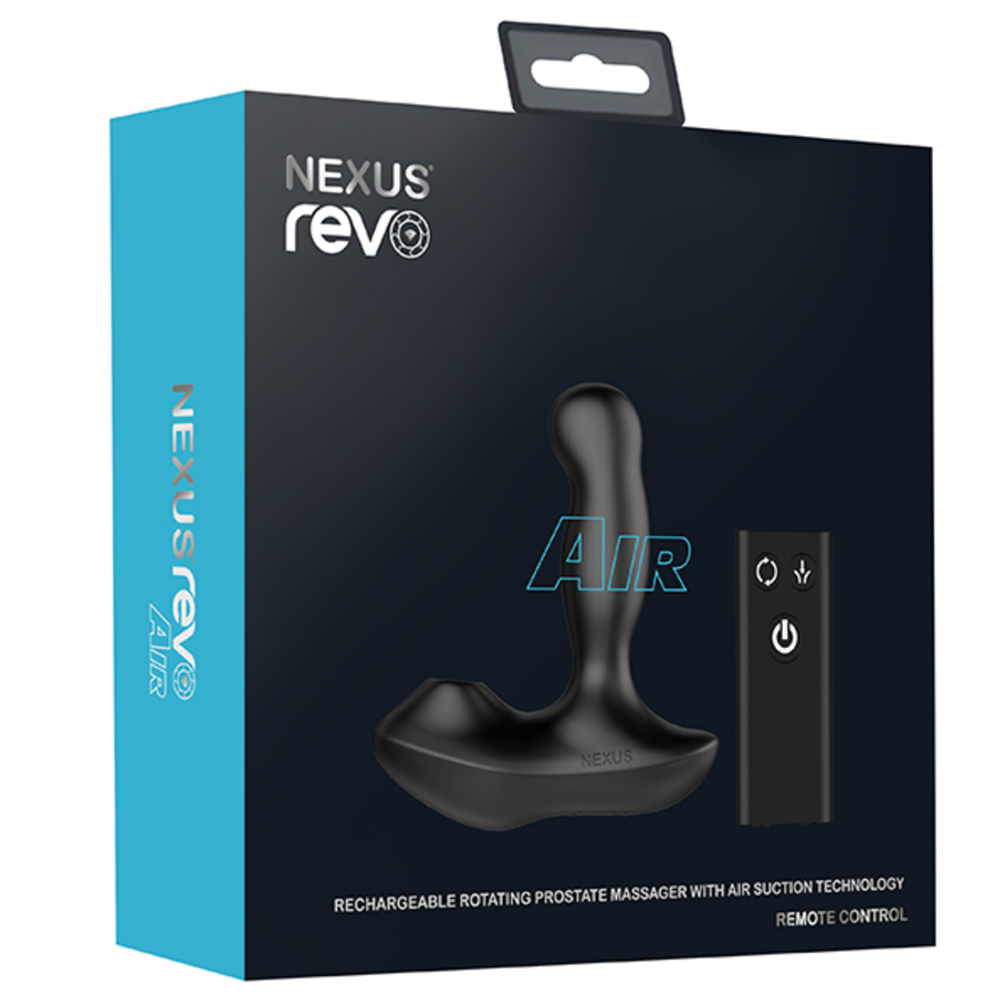 Nexus - Revo Air Remote Control Roterende Prostaat Massager met Zuigmond Anale Speeltjes