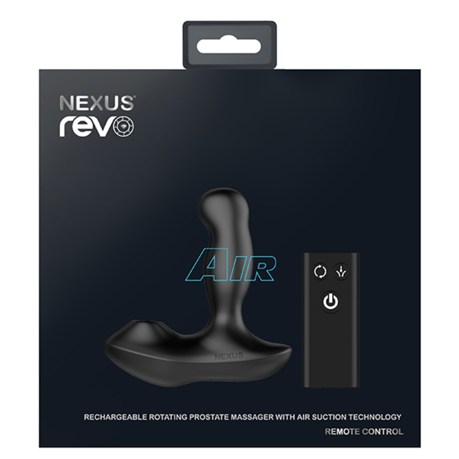 Nexus - Revo Air Remote Control Roterende Prostaat Massager met Zuigmond Anale Speeltjes