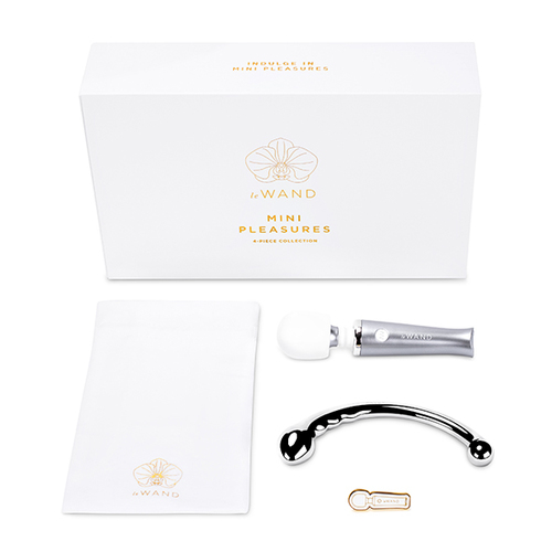 Le Wand - Mini Pleasures Set Wand Massager en Metalen Dildo