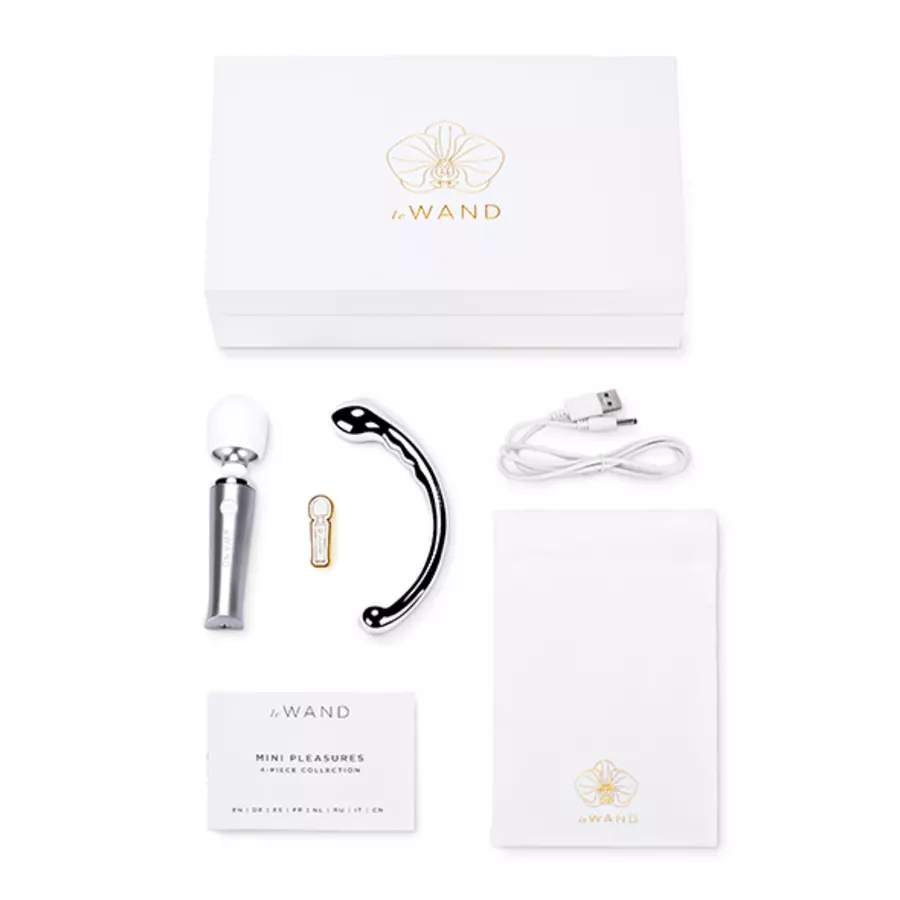 Le Wand - Mini Pleasures Set Wand Massager en Metalen Dildo Vrouwen Speeltjes