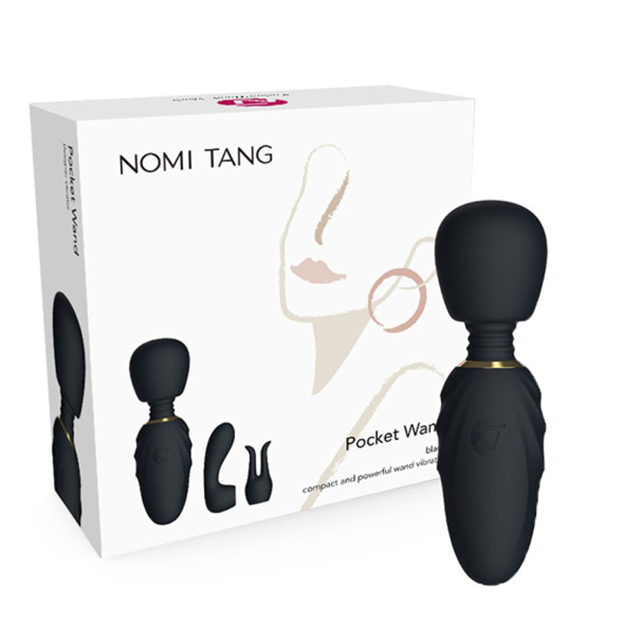 Nomi Tang - Compacte Pocket Wand Massager met Opzetstukken Vrouwen Speeltjes