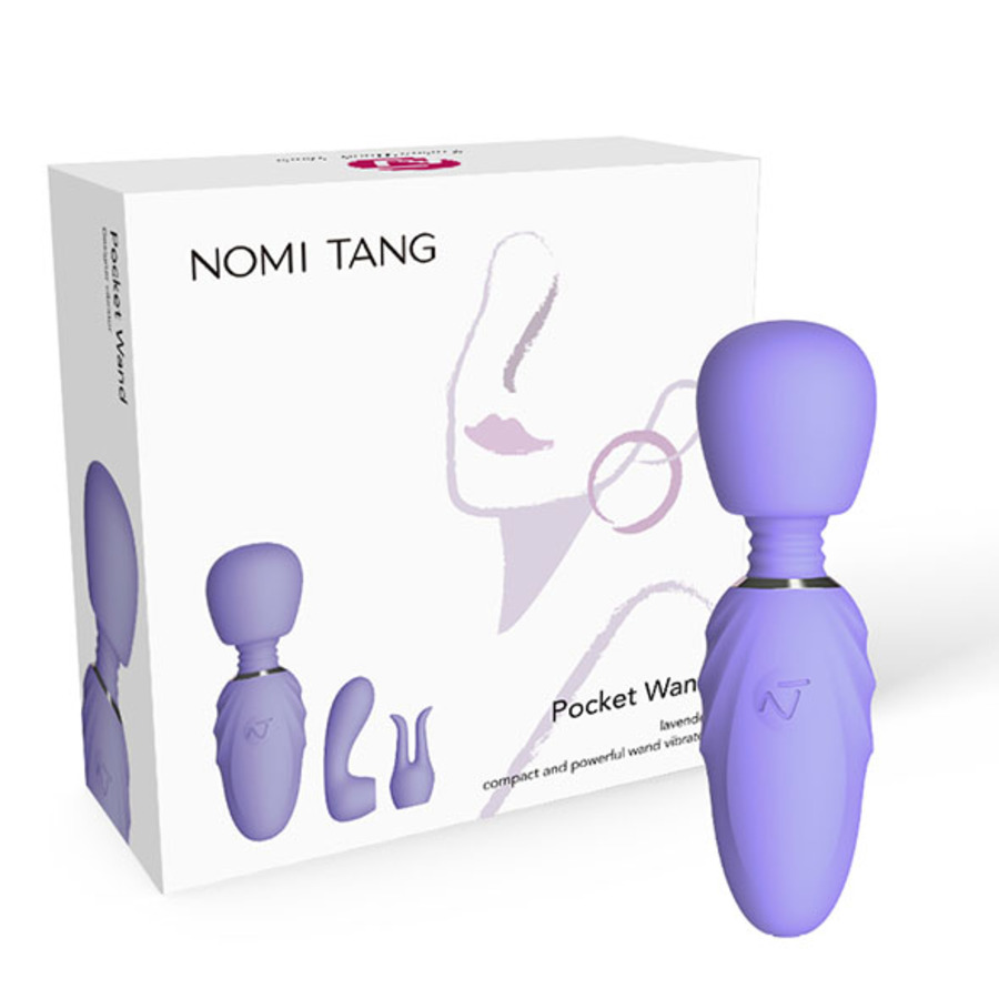 Nomi Tang - Compacte Pocket Wand Massager met Opzetstukken Vrouwen Speeltjes