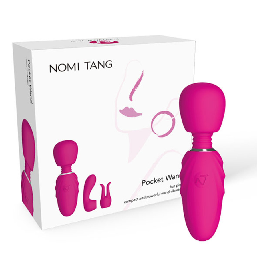 Nomi Tang - Compacte Pocket Wand Massager met Opzetstukken Vrouwen Speeltjes