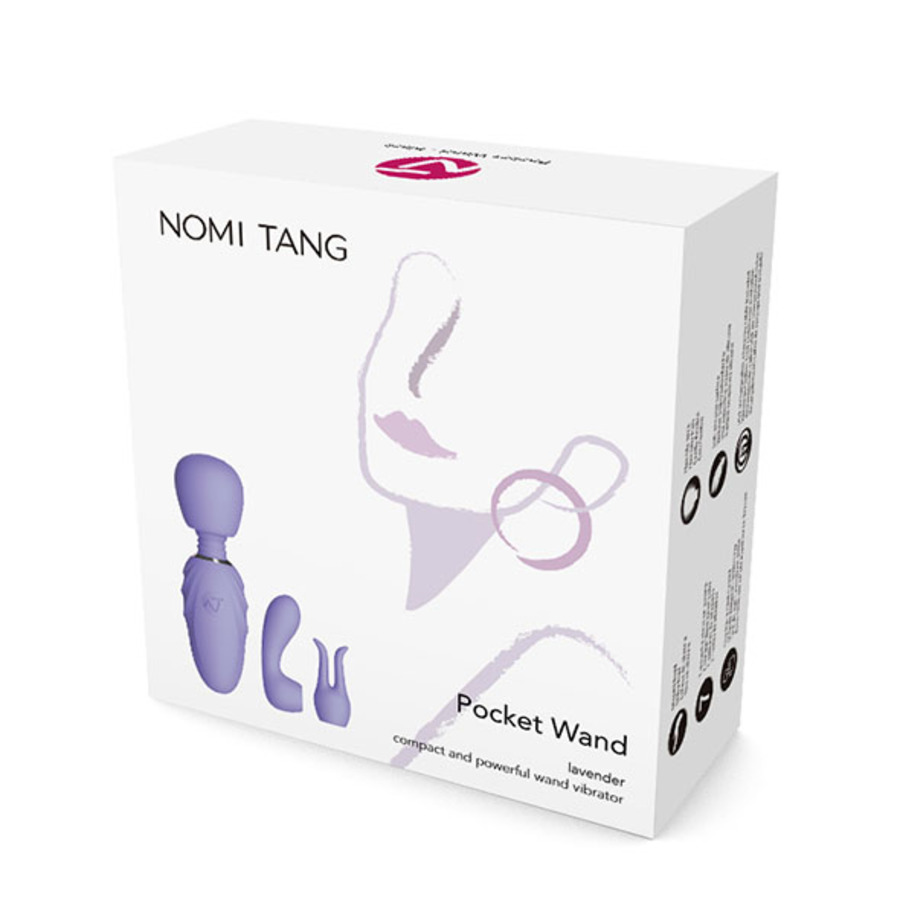 Nomi Tang - Compacte Pocket Wand Massager met Opzetstukken Vrouwen Speeltjes