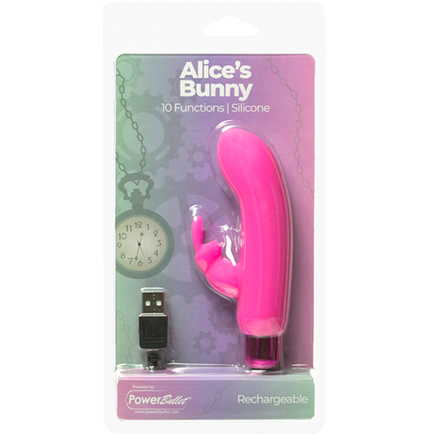 PowerBullet - Alice’s Bunny Vibrator 10 Function Double Vibrator Toys for Her