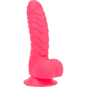 Addiction - Tom Silicone Ribbed Dildo with Suction Cup 18 cm Toys for Her