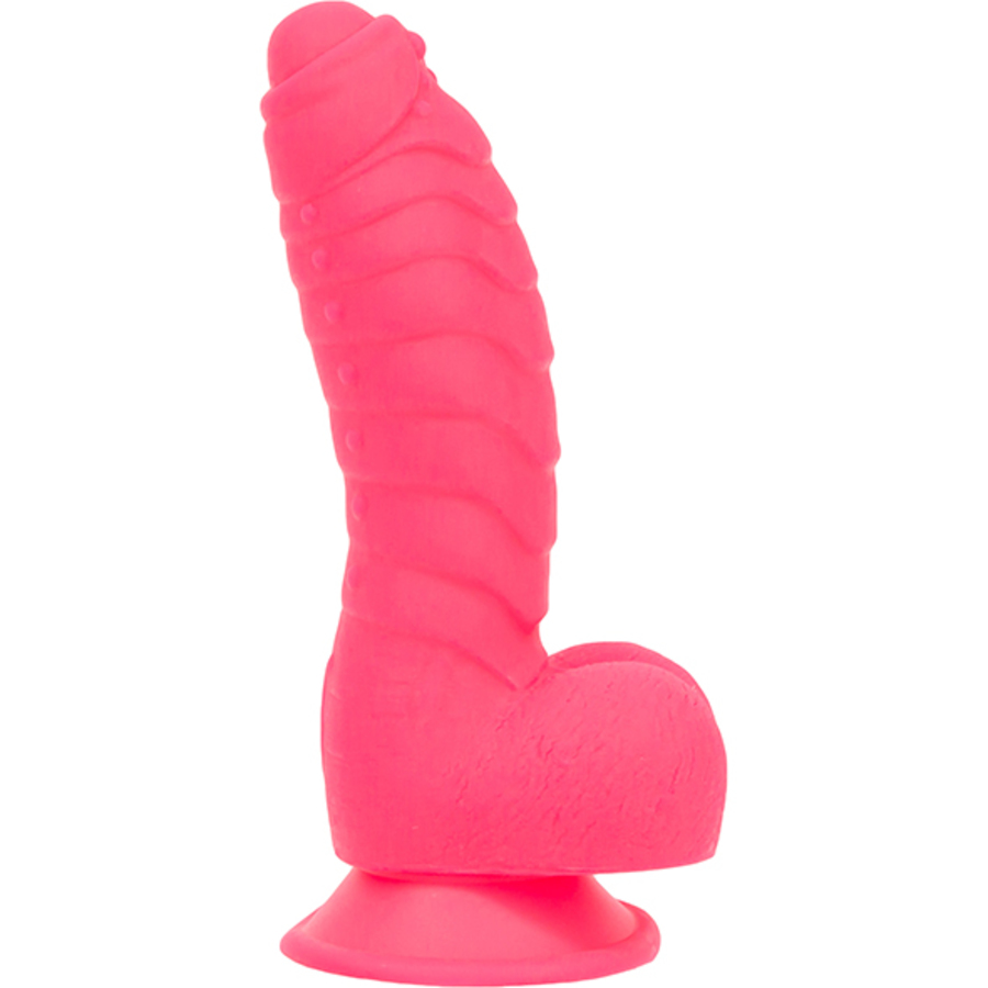 Addiction - Tom Silicone Ribbed Dildo with Suction Cup 18 cm Toys for Her