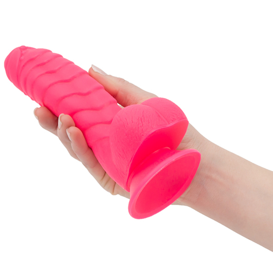 Addiction - Tom Silicone Ribbed Dildo with Suction Cup 18 cm Toys for Her