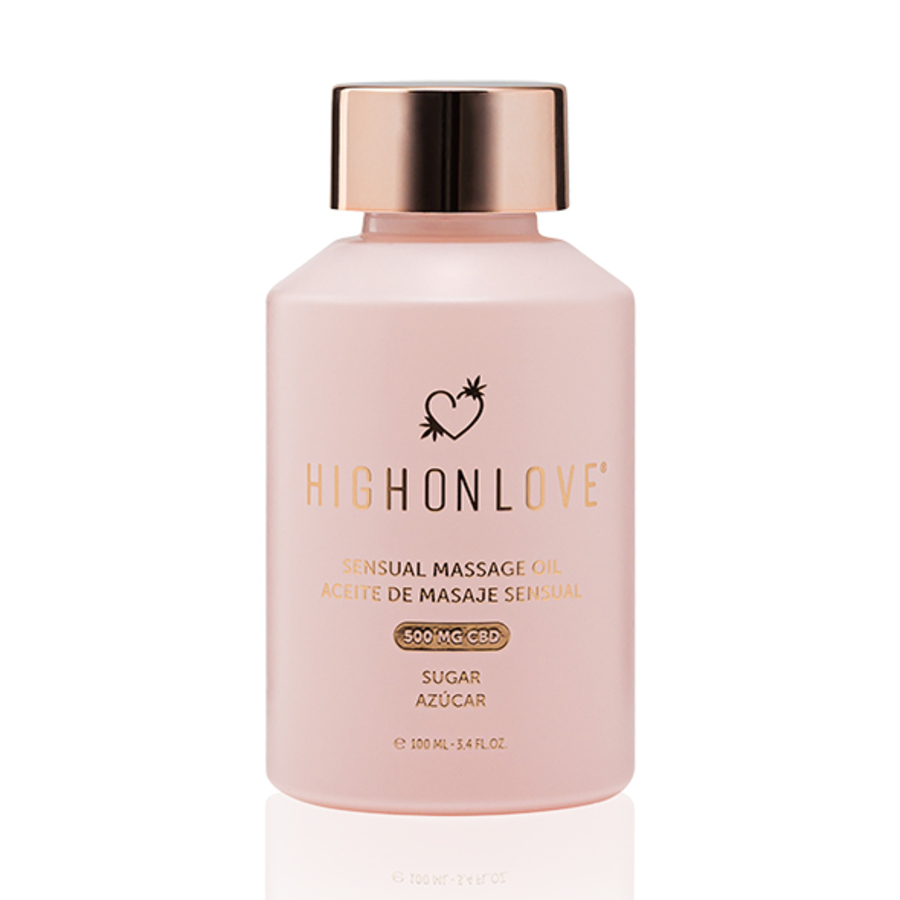 HighOnLove - Intimacy Collection CBD Sensual Massage Oil Sugar High 100 ml Accessoires