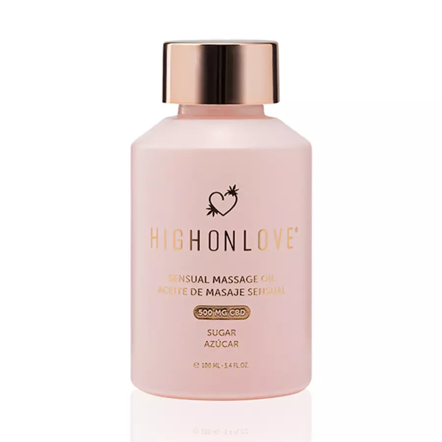 HighOnLove - Intimacy Collection CBD Sensual Massage Oil Sugar High 100 ml Accessoires
