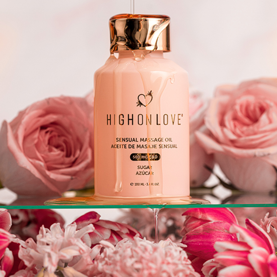 HighOnLove - Intimacy Collection CBD Sensual Massage Oil Sugar High 100 ml Accessoires