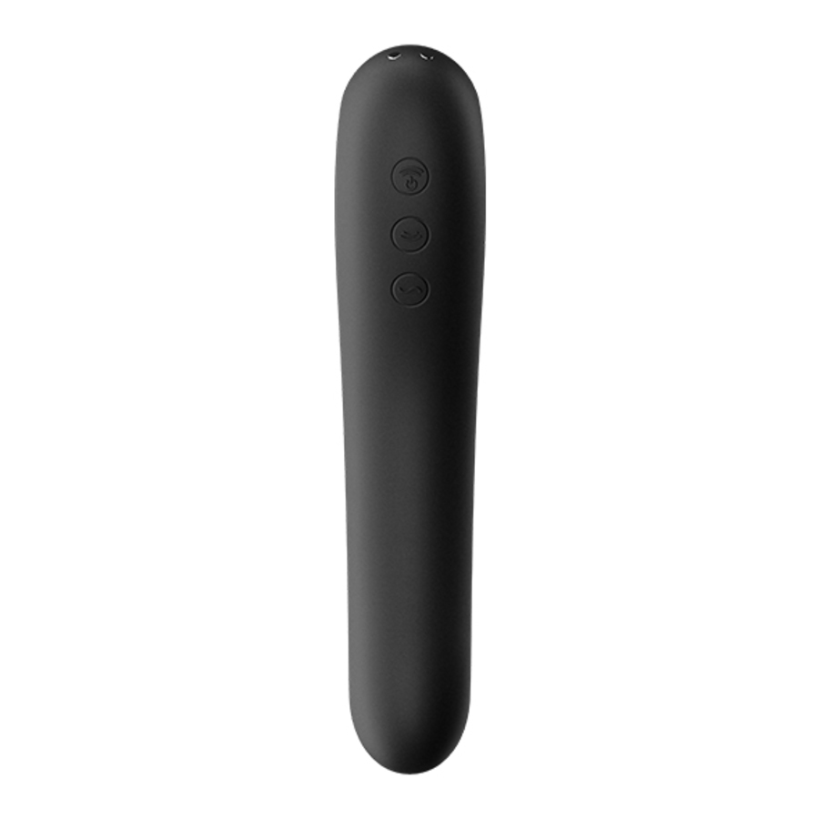 Satisfyer - Dual Kiss Insertable Air Pulse Dubbelzijdige Vibrator Vrouwen Speeltjes