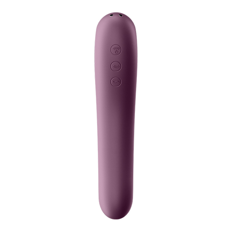 Satisfyer - Dual Kiss Insertable Air Pulse Dubbelzijdige Vibrator Vrouwen Speeltjes