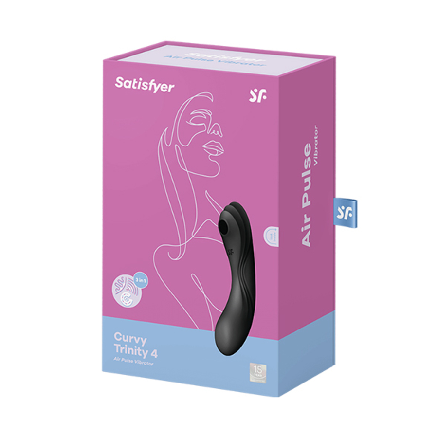 Satisfyer - Curvy Trinity 4 Insertable Air Pulse 3 in 1 Vibrator Vrouwen Speeltjes