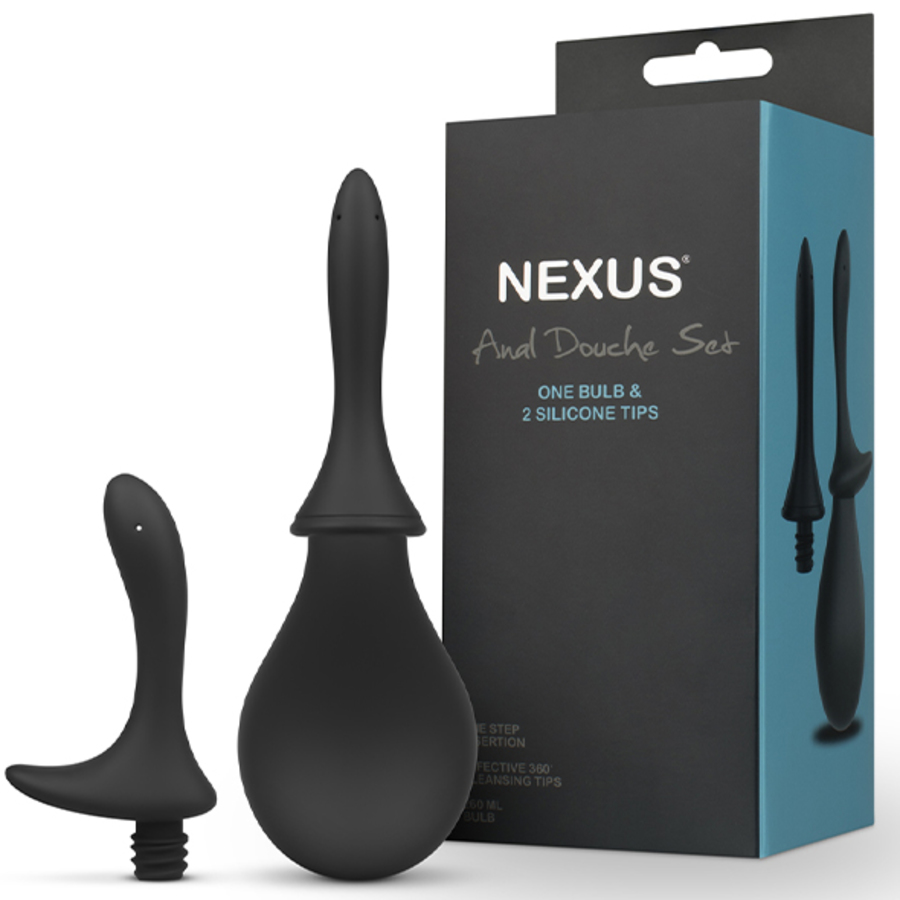 Nexus - Douche Set Anal Douche 260 ml Met Twee Opzetstukken Anale Speeltjes