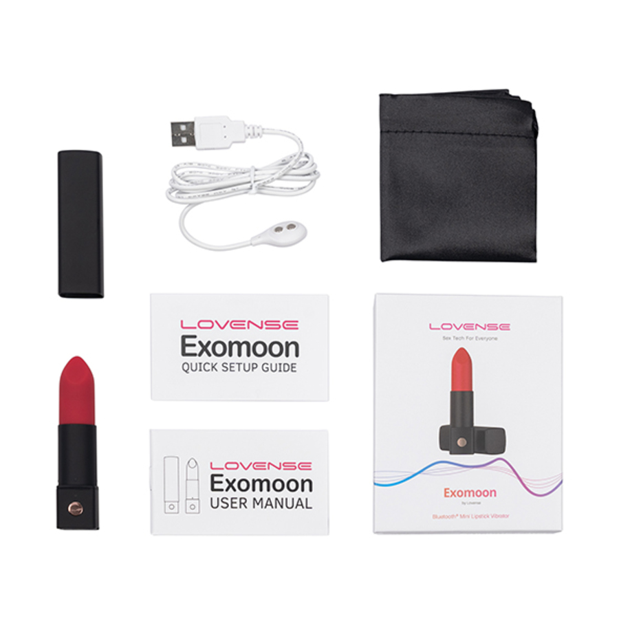Lovense - Exomoon App Controlled Lipstick Vibrator Toys for Her