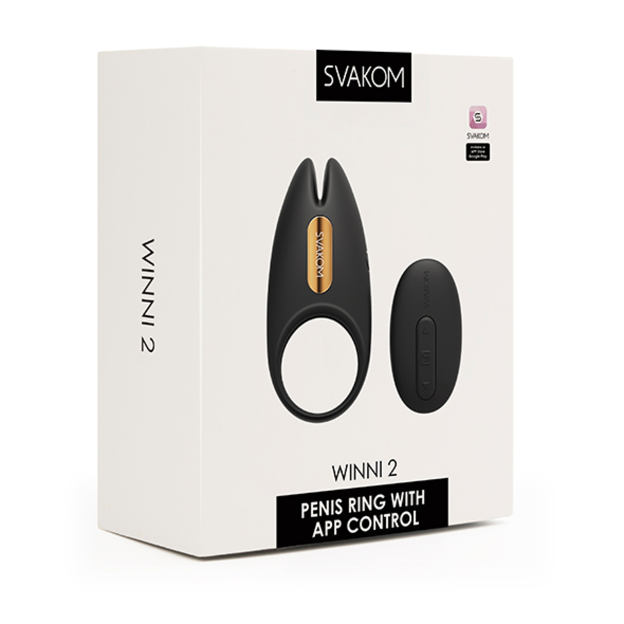 Svakom - Winni 2 App Controlled Vibrating Penis Ring Male Sextoys