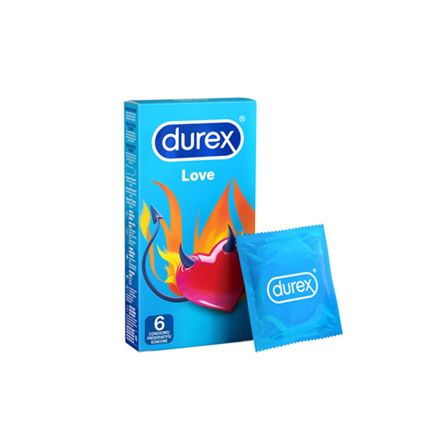 Durex - Love Condooms Met Glijmiddel 6 st. Accessoires