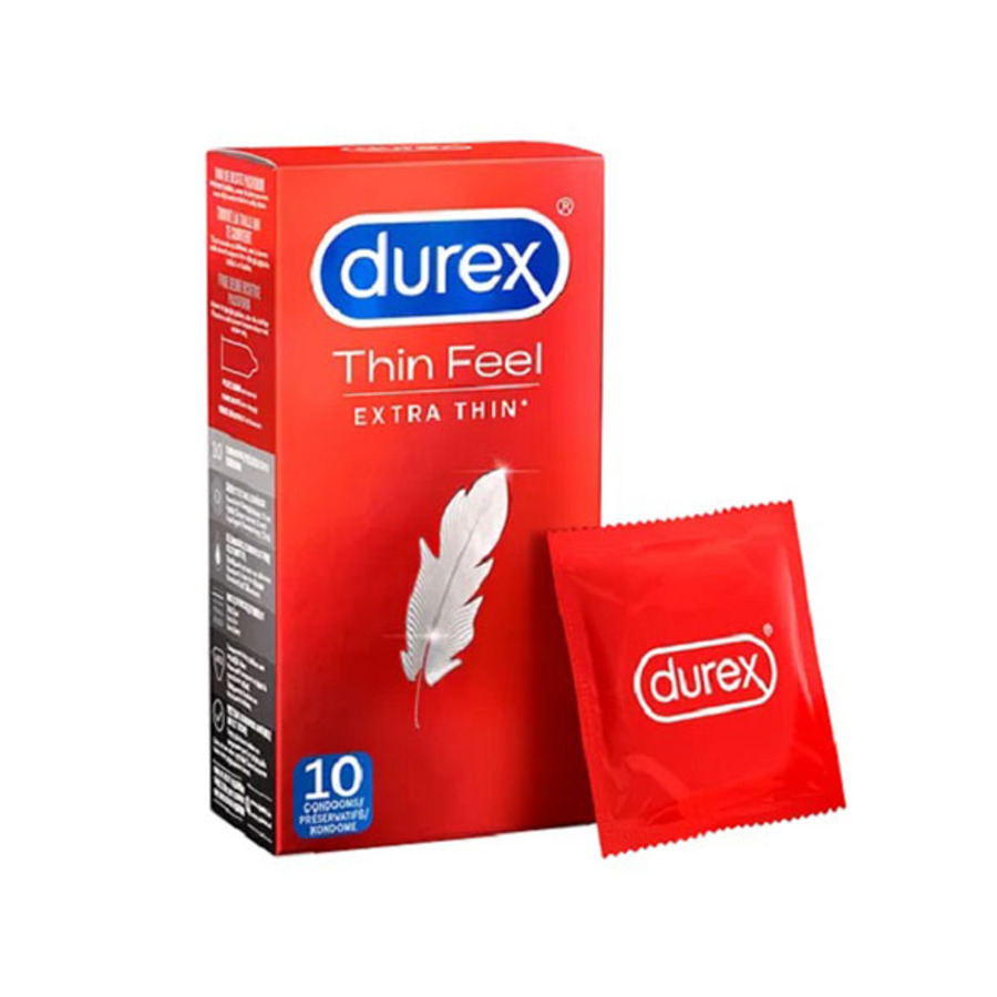 Durex - Thin Feel Condoms Extra Thin 10 pcs Accessoires
