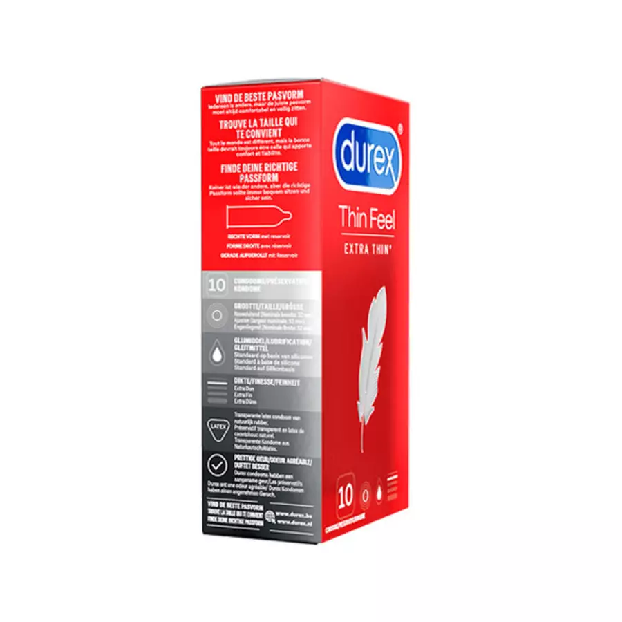 Durex - Thin Feel Condooms Extra Dun 10 st. Accessoires