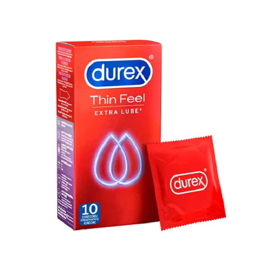 Durex - Thin Feel Condoms With Extra Lube 10 st. Accessoires
