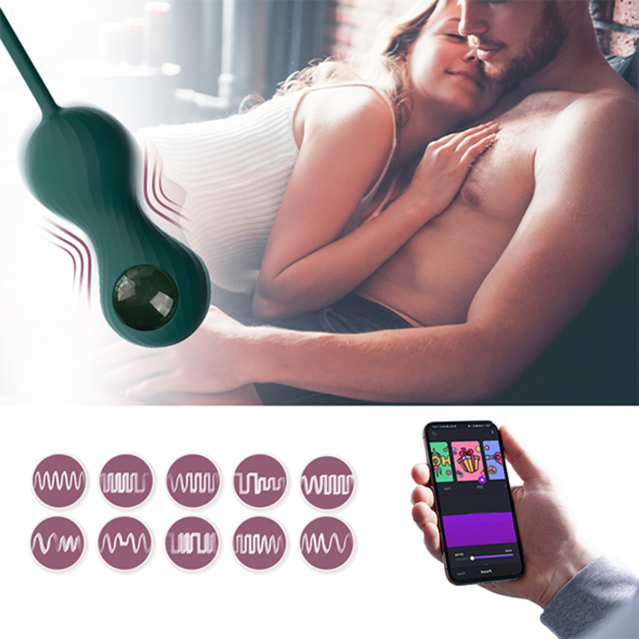 Magic Motion - App Controlled Crystal Duo Smart Kegel Weight Set Toys for Her