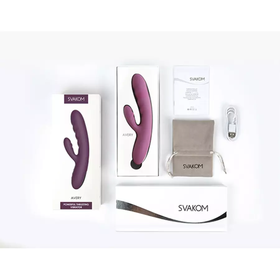 Svakom - Avery Powerful Thrusting Vibrator Lilac Toys for Her