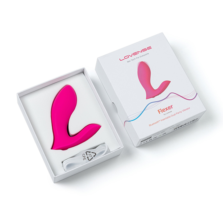 Lovense - Flexer Insertable Dual Panty Vibrator Toys for Her